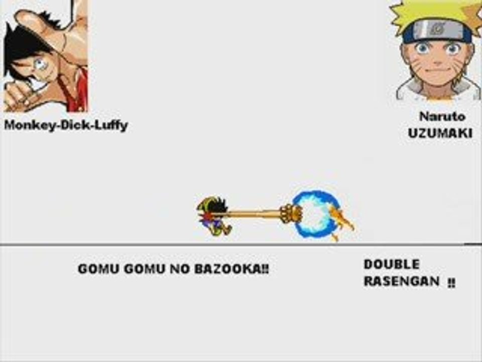 Luffy(One Piece) VS Naruto (Naruto)