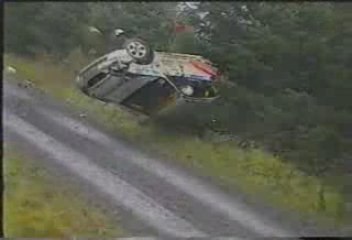 honda civic crash in rally