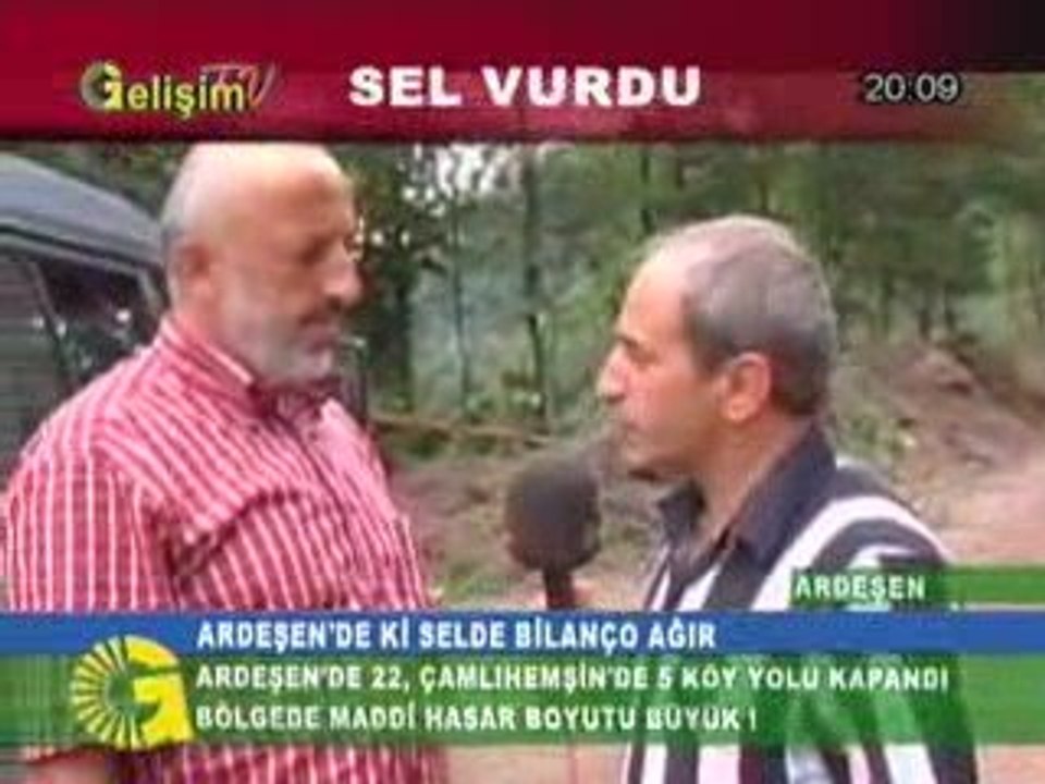 ARDEŞEN  i SEL VURDU
