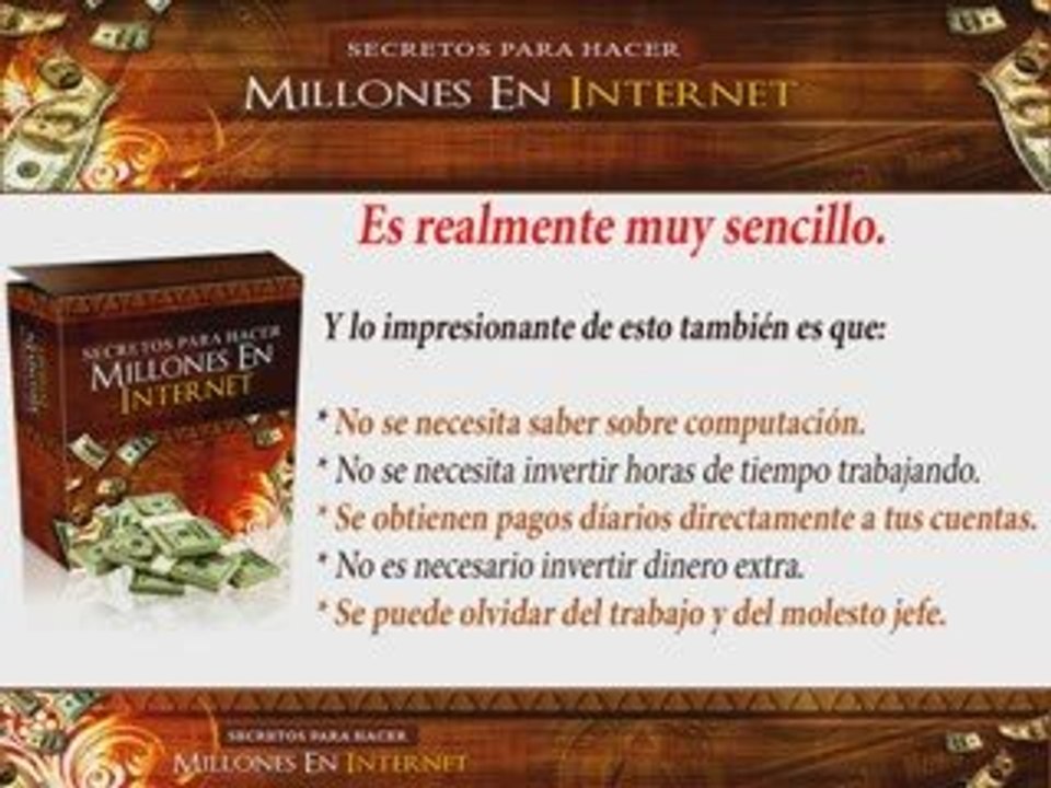 APRENDA A HACER MILLONES EN INTERNET