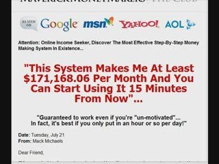 Amazing step by step money making system