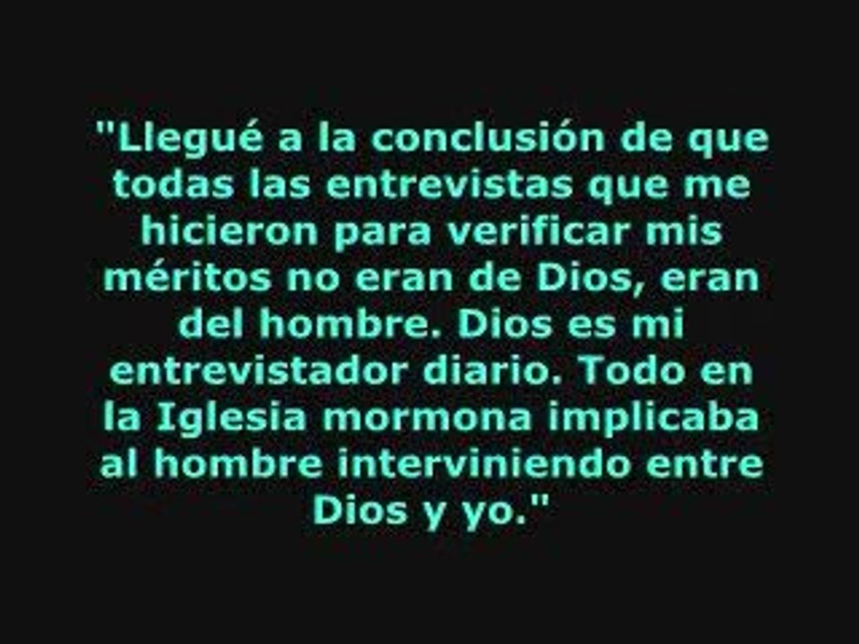 40 años en el mormonismo - Encontro al Jesus Biblico
