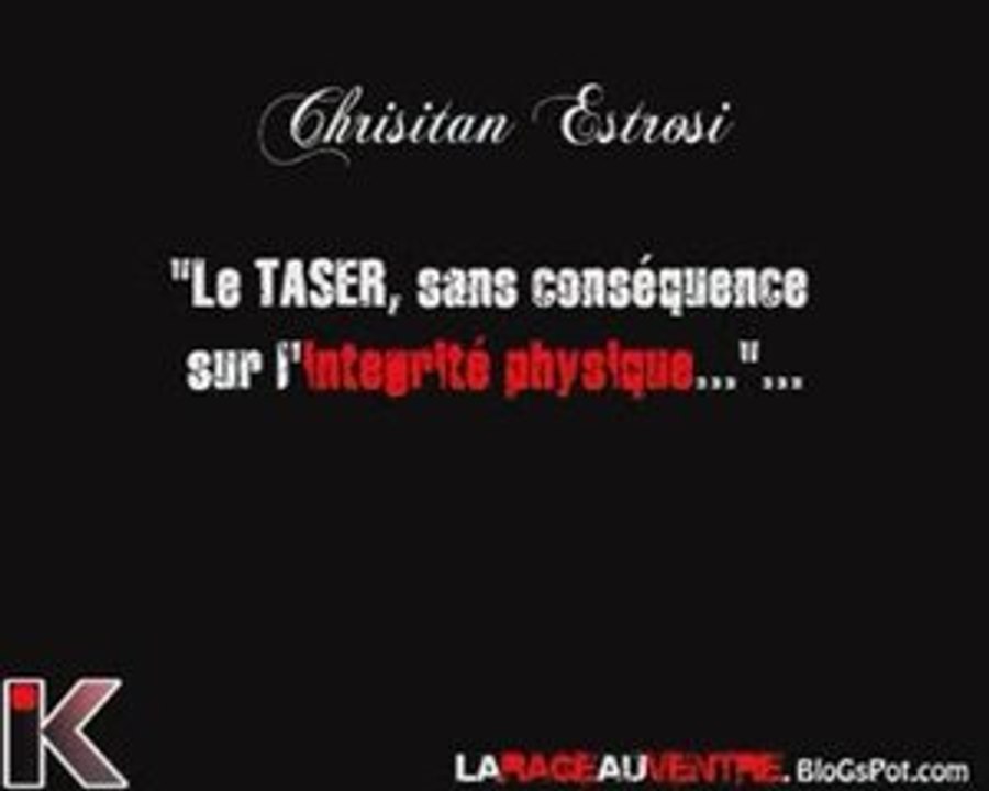 Estrosi "Le taser:sans conséquence sur l'intégrite physique"