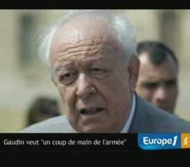Marseille : Gaudin veut "un coup de main de l'armée"
