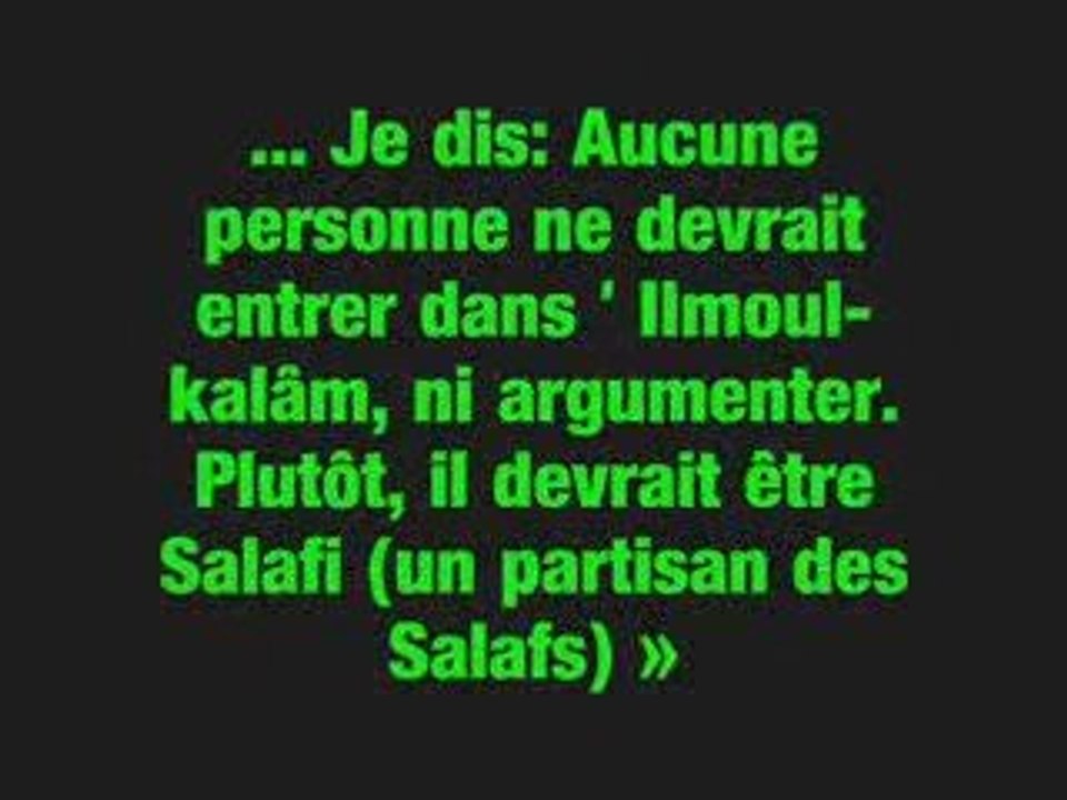 LES SALAFI   LES SALAF SALIH