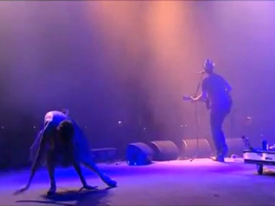 Pete Doherty au micro de France Inter aux Eurockéennes 2009