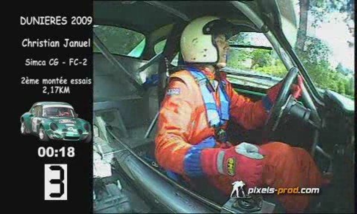 dunières 2009 caméra embarquée christian januel simca cg