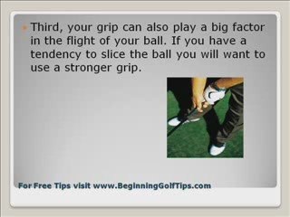 A Golf Swing Slice - 3 Ways To Fix It