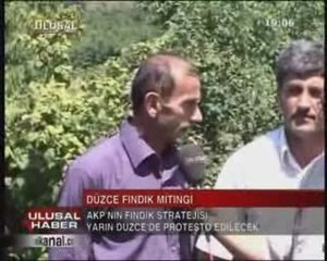 Düzce fındık mitingi / 24 Temmuz 2009