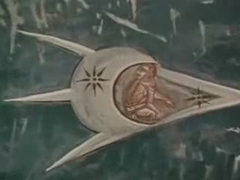 UFO - Painting in Serbian monastery, Kosovo