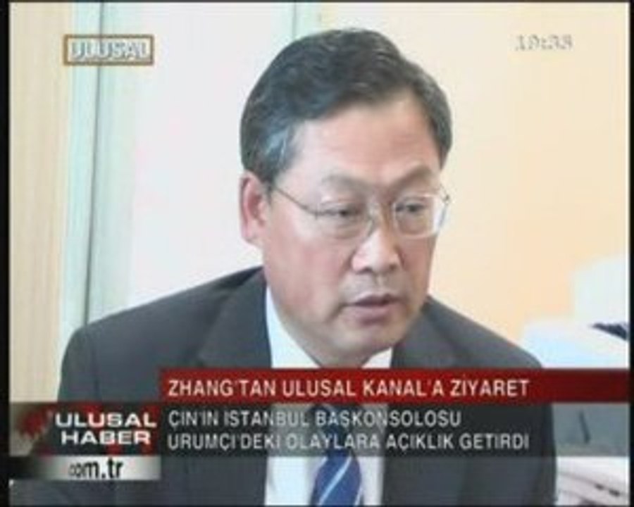 Çin İstanbul Başkonsolosu Ulusal Kanal'ı ziyaret etti.