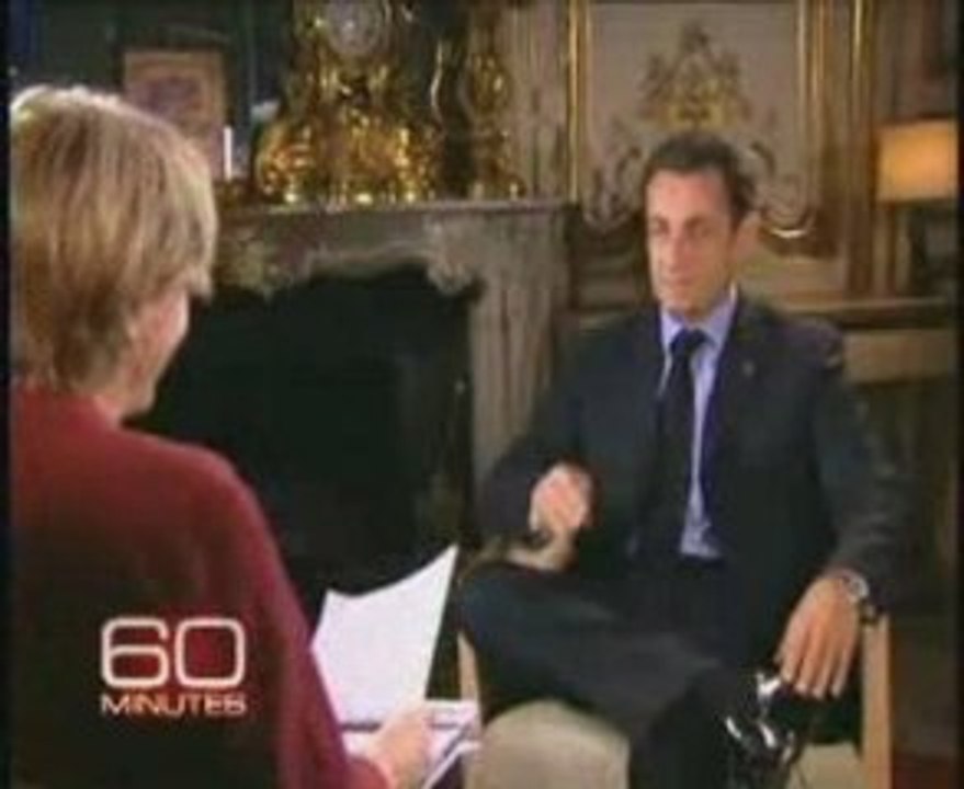 Sarko l'américain clash interview sur CBS