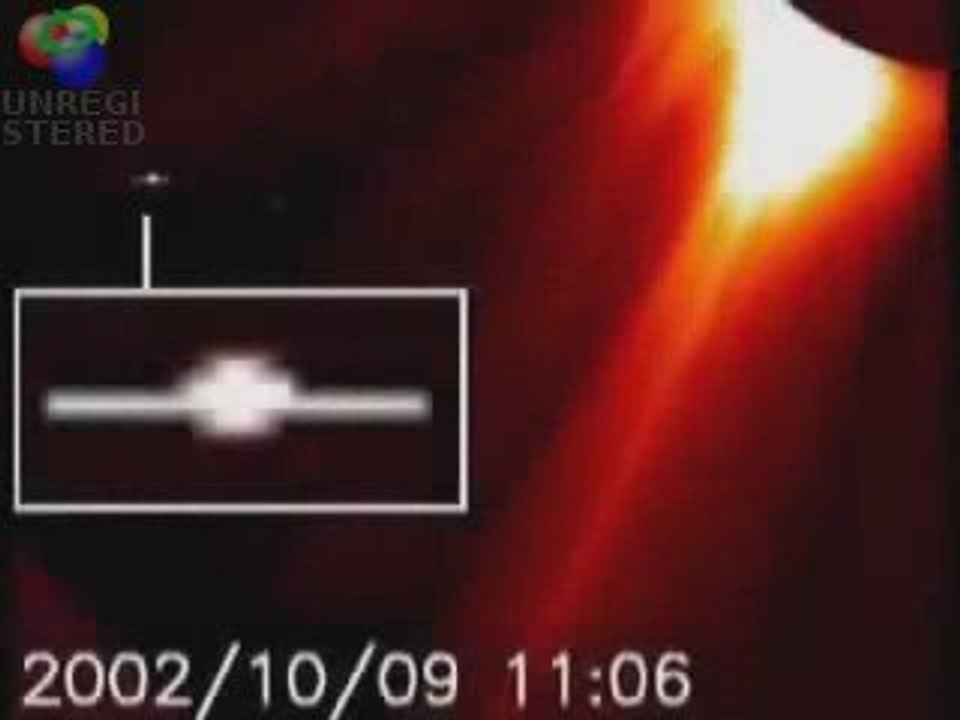 UFO 'S AT WAR IN SPACE   SOHO TELESCOPE CAPTURES Video