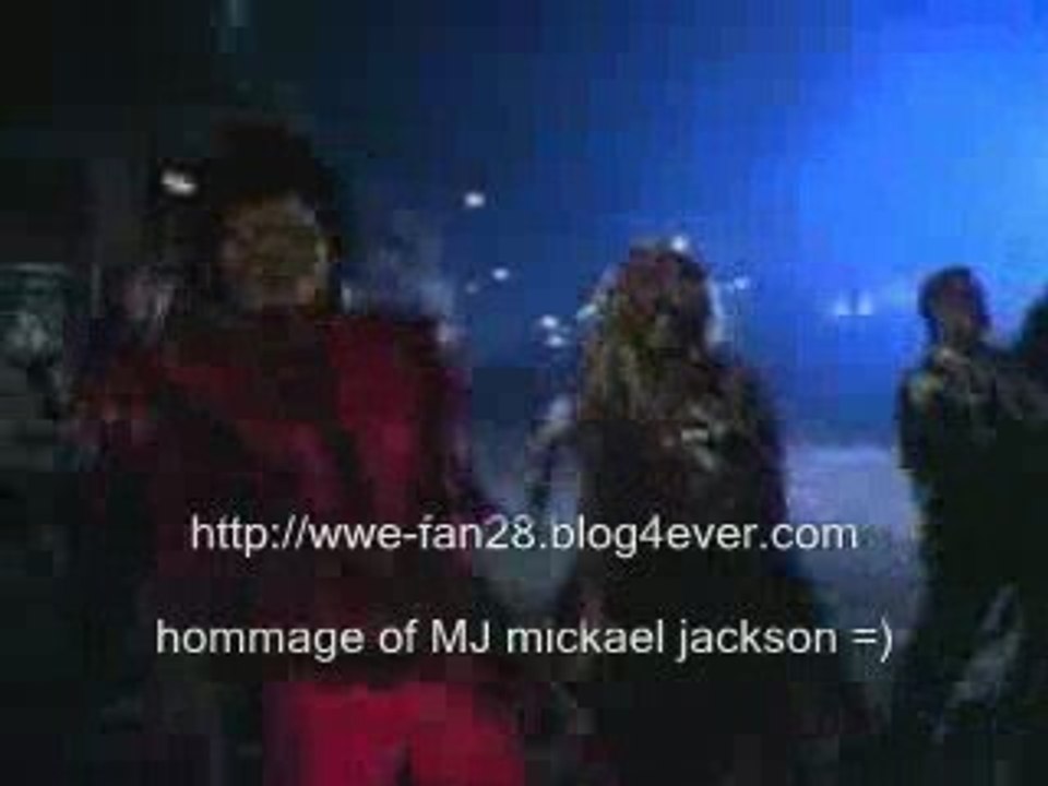 hommage a MJ thriller mickael jackson