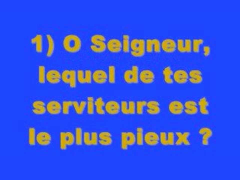 MOISE INTERROGEA ALLAH SUR 6 QUALITES ?/LLIES MAHFOUDI
