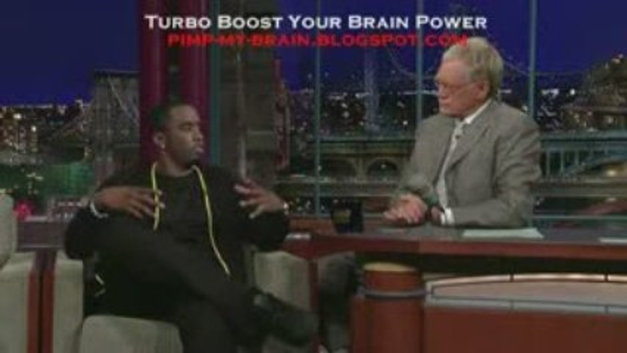 Puff Diddy and Michael Jackson with David Letterman