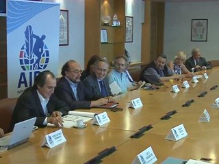 President Gianni Merlo speaks of Executive Comitee in Roma