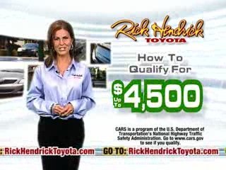 Cash For Clunkers - Rick Hendrick Toyota