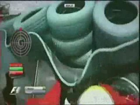 Formule 1 Hongrie 2009 Big crash Massa