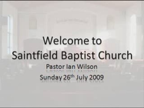 26/07/09 Morning Service Part 2
