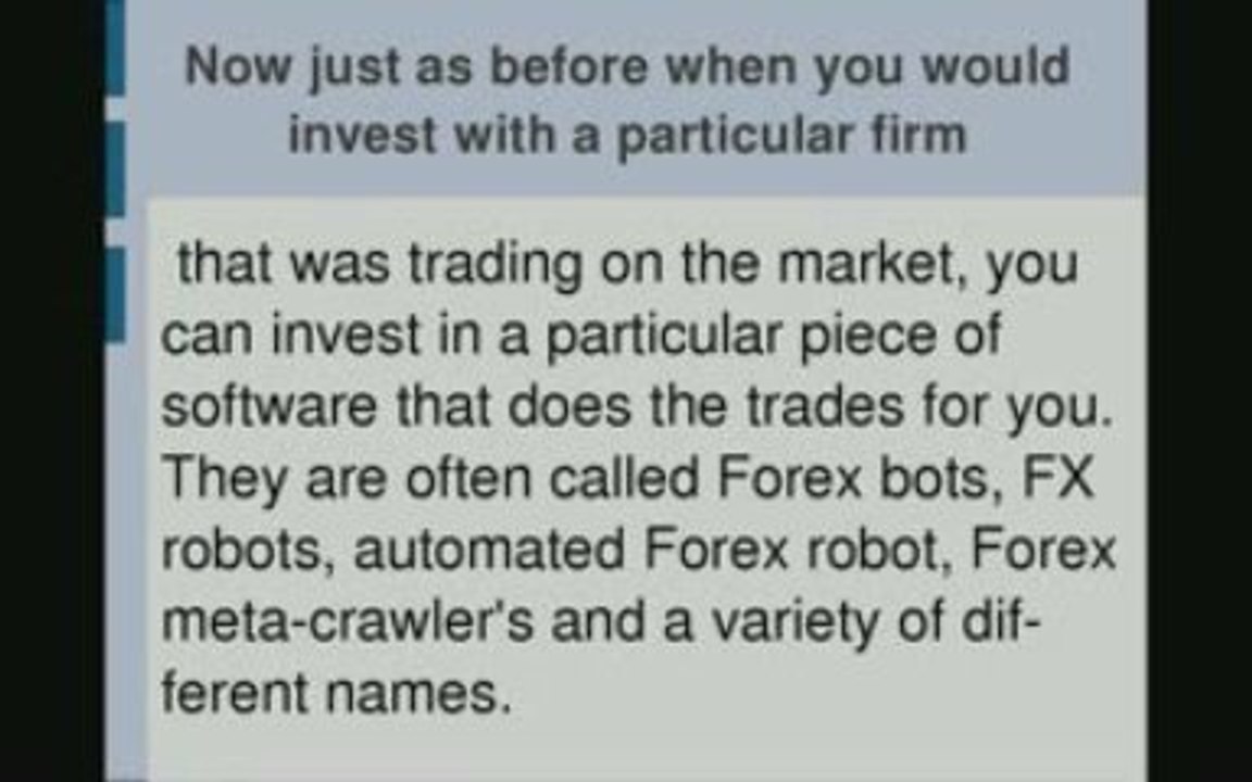 Why use a Forex Robot ?