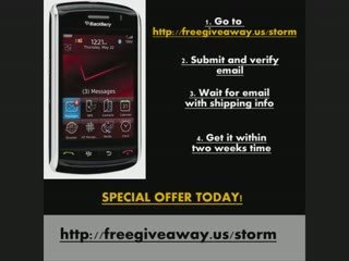 How To Get Free Blackberry Storm, Proven Method