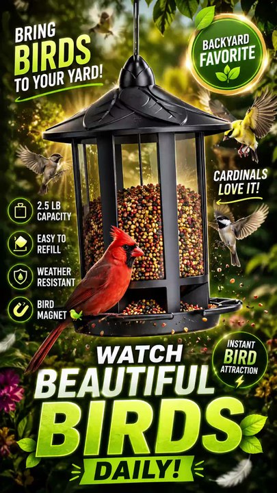 This $20 Bird Feeder Turned My Backyard Into a Disney Movie 🐦✨