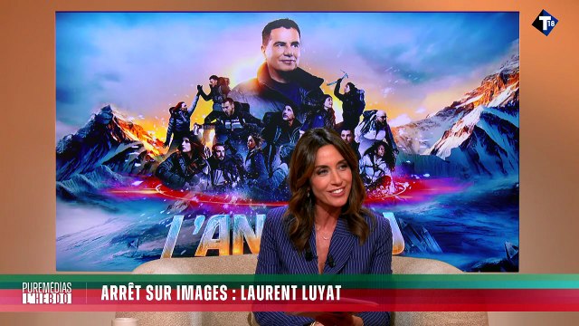 Laurent Luyat le 10 mai sur le plateau de Puremédias, l'hebdo sur T18.