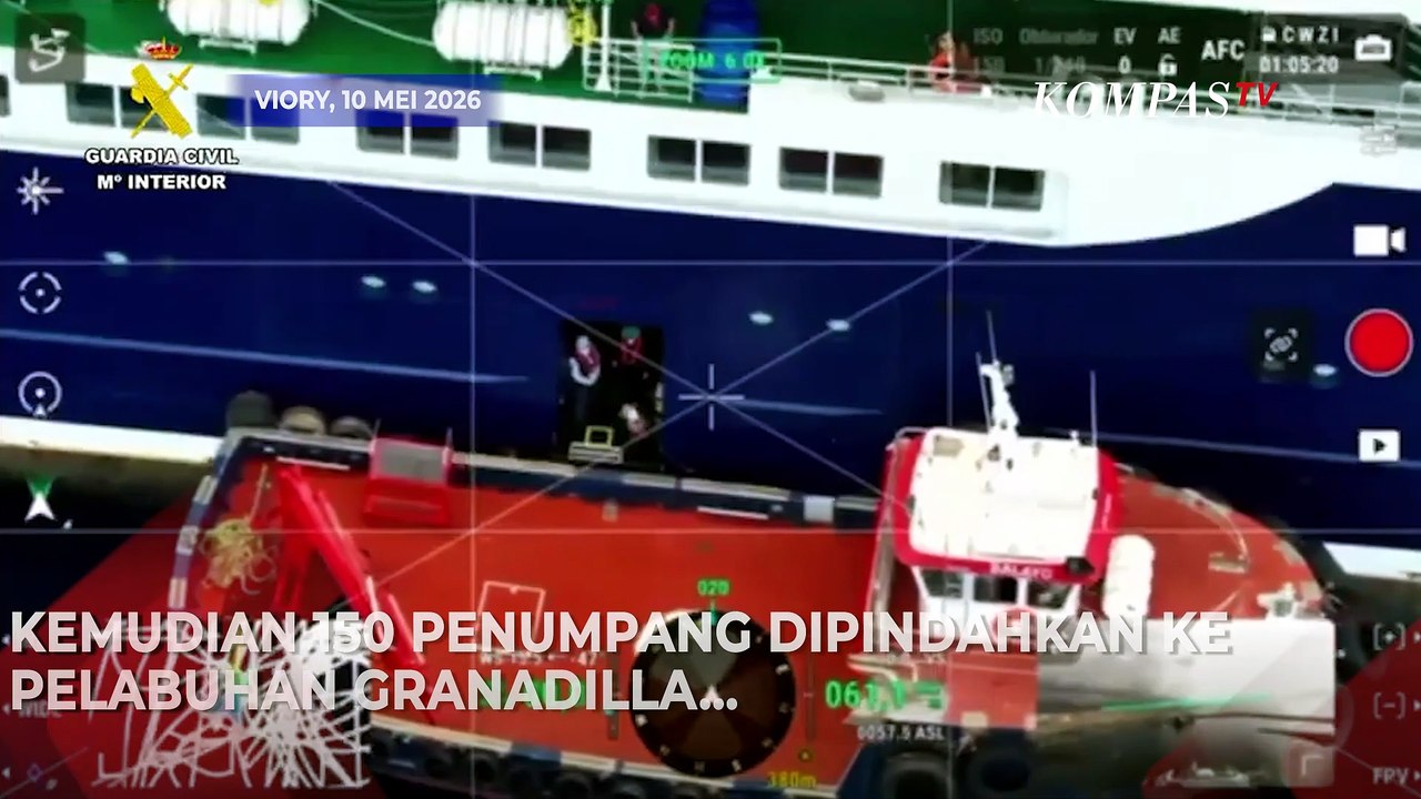 Pantauan Drone! Pesiar MV Hondius Terdampak Hantavirus, Penumpang Dievakuasi