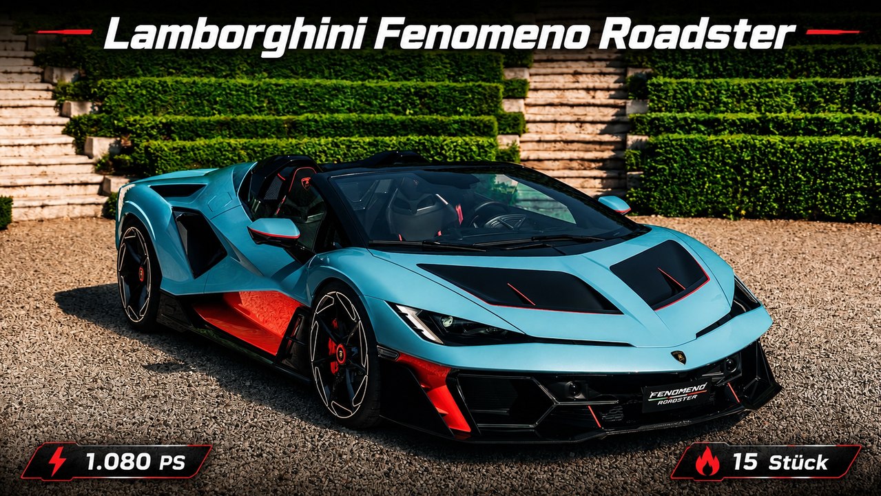 Lamborghini Fenomeno Roadster: 15 Stück und über 340 km/h