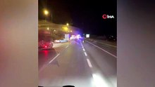 Osmaniye'de otoyolda seyir halindeki otomobil alev alev yandı