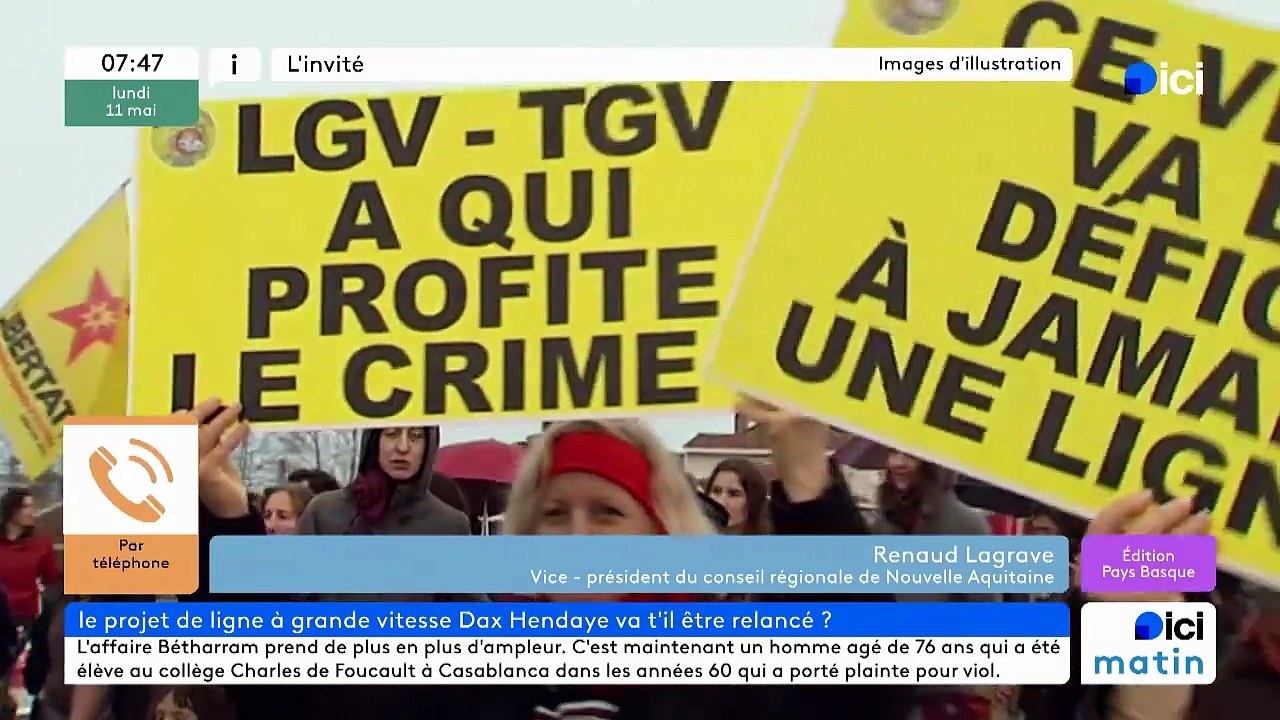 LGV : Renaud Lagrave défend la nécessité d'une nouvelle ligne entre Dax et Hendaye, jusqu'à la frontière avec l'Espagne