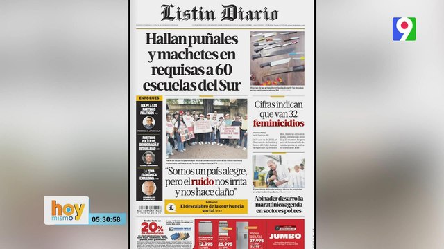 Titulares prensa dominicana lunes 11 de mayo 2026 | Hoy Mismo