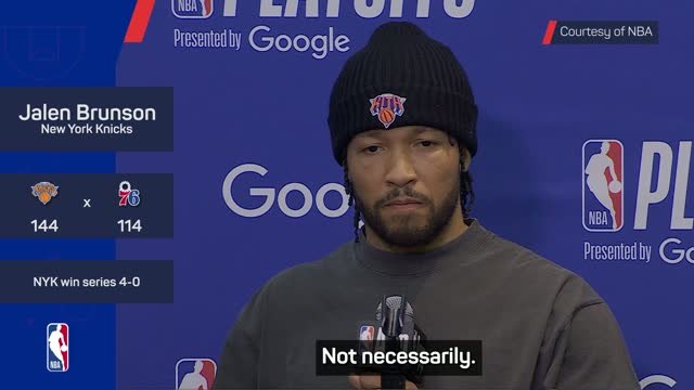 Knicks reaching Conference Finals is not a time for celebrations - Brunson