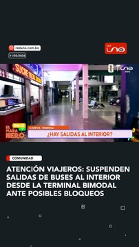 Atención viajeros: suspenden salidas de buses al interior desde la Terminal Bimodal ante posibles bloqueos