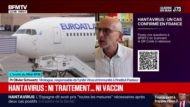 Hantavirus: Pour l'instant, il n'y a pas encore d'antiviraux spécifiques du virus , déclare le Pr Olivier Schwartz, virologue