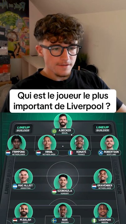 Qui est le joueur le plus important de Liverpool ? #foot #football #liverpool