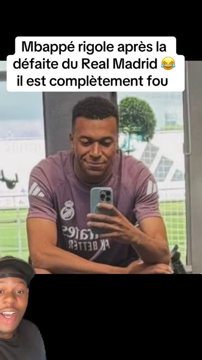 Mbappé rigole après la défaite du Real Madrid 😂 il est complètement fou