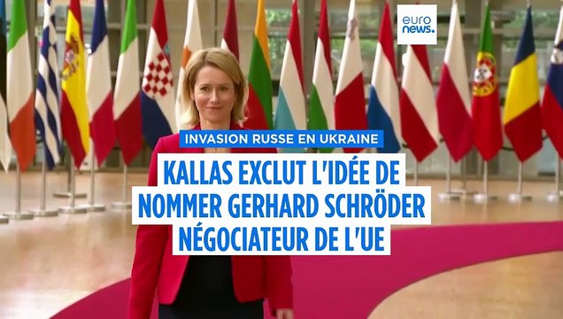 Kaja Kallas exclut l'ex-chancelier allemand Schröder comme médiateur dans les négociations sur l'Ukraine