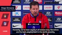 'Best team in the world' Barcelona deserve LaLiga title - Simeone
