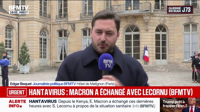 INFO BFMTV. Emmanuel Macron a échangé avec Sébastien Lecornu au sujet de l'hantavirus