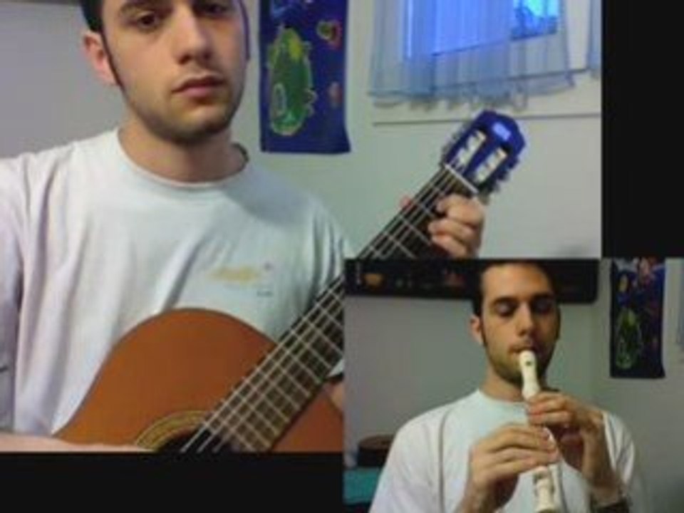 Super Mario Galaxy: Comet Observatory, self duet (guitar+fl