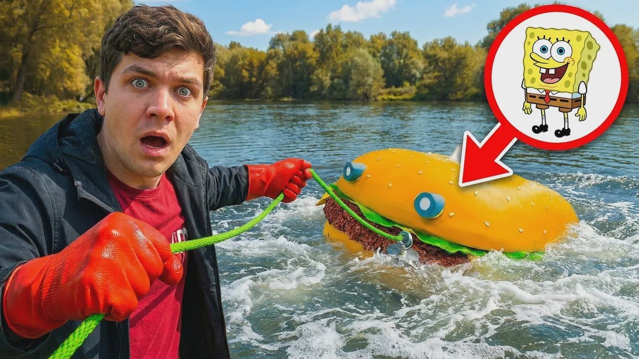 On a repêché la voiture de Bob l’Éponge en pêchant à l’aimant dans un marais !