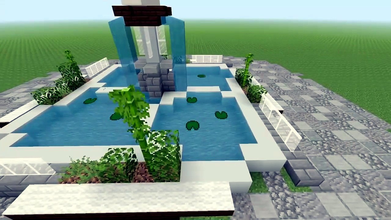 Comment faire une FONTAINE MODERNE sur MINECRAFT ? ⛲ #30
