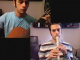 Zelda Ocarina of Time: Kotake & Koume self duet flute+guitar