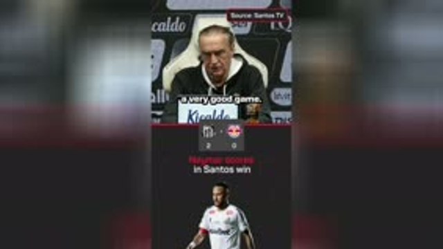 Neymar praised by Santos coach after match-winning performance
