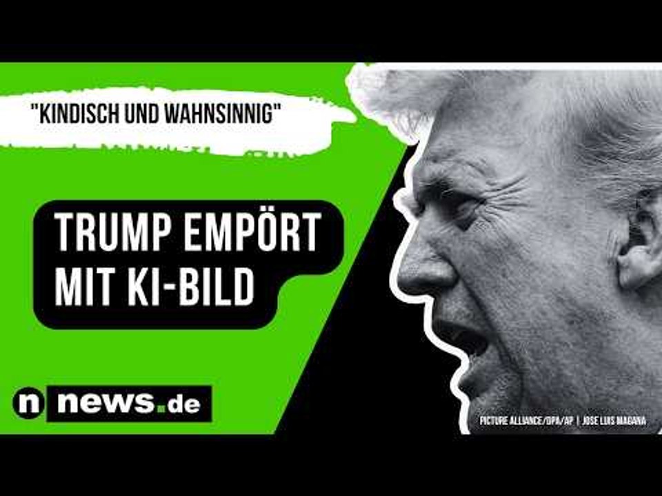 Donald Trump: 'Kindisch und wahnsinnig' - US-Präsident empört mit KI-Bild