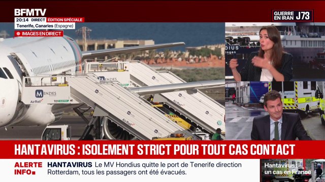 Hantavirus: le Hondius quitte Tenerife après le débarquement des derniers évacués