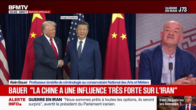 La Chine a une influence très forte sur l'Iran , explique Alain Bauer, professeur émérite de criminologie