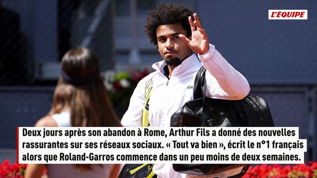 Arthur Fils rassurant à moins de deux semaines de Roland-Garros - Tennis - Roland-Garros